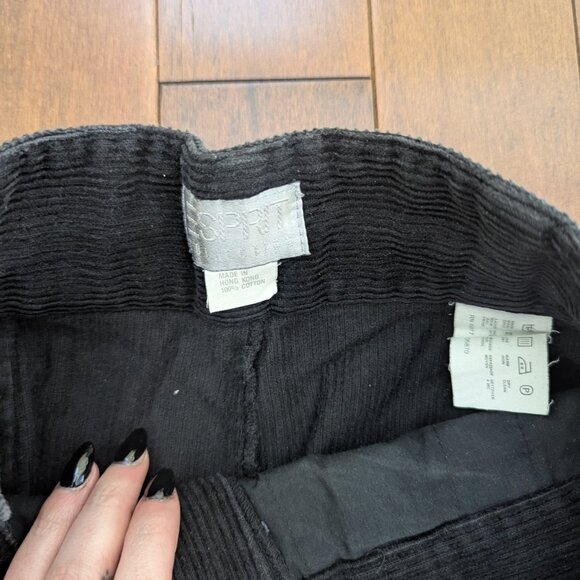 ESPRIT BLACK CORDUROY VINTAGE PANTS - Picture 2 of 3